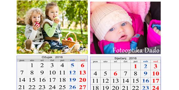 Personalizirani zidni kalendar s vašim fotografijama – idealan božićni poklon za 79kn!