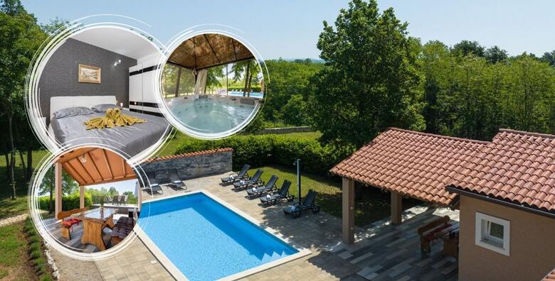 ISTRA, Villa Sveti Nikola 4* – uživajte s obitelji ili prijateljima nedaleko od Labina u luksuznoj Villi s bazenom i jacuzzijem uz 4 ili 5 noćenja za 8 osoba i 2 djece