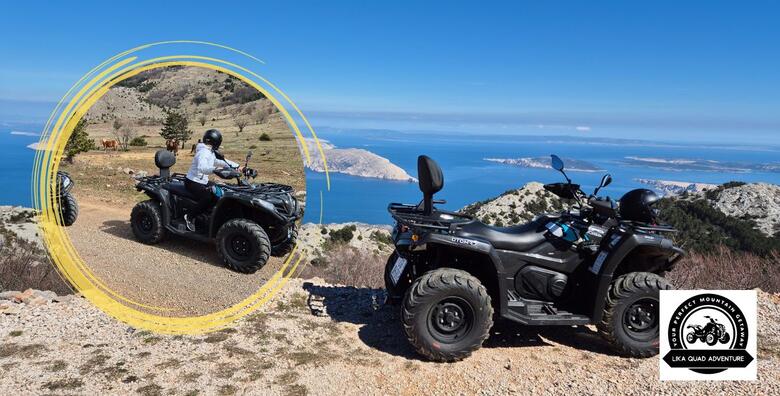 QUAD avantura! Adrenalinska vožnja za 4 osobe kroz Sjeverni Velebit uz pogled na Kvarnerski zaljev i otoke te Senjsko priobalje uz pauze za slikanje
